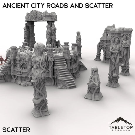 Tabletop Terrain Terrain Ancient City Roads and Scatter