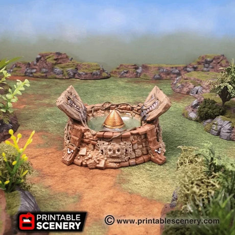 Tabletop Terrain Terrain Ancient Missile Silo - Fantasy Terrain