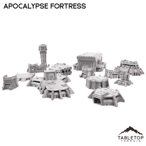 Tabletop Terrain Terrain Apocalypse Fortress 8mm Small Scale Terrain Pack