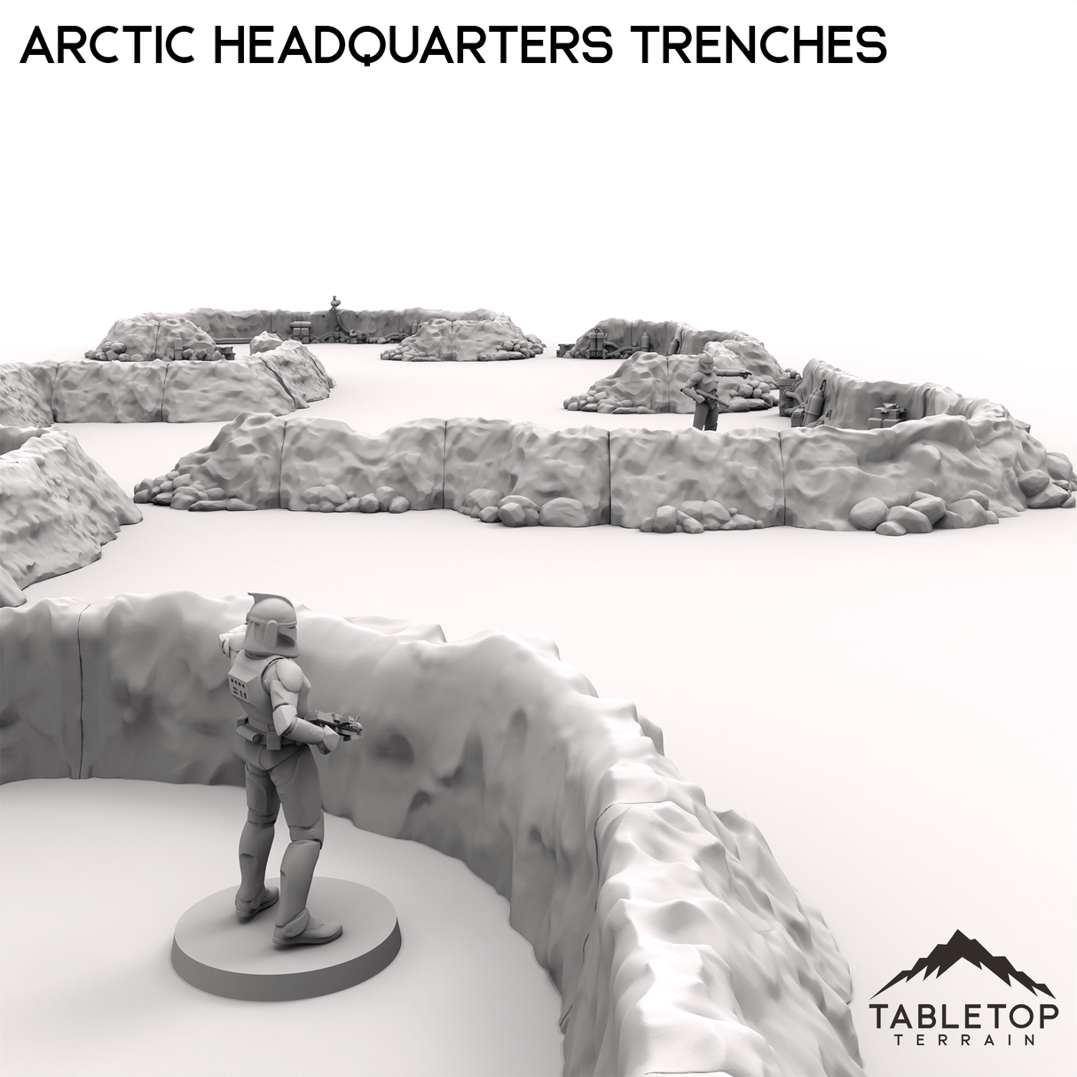 Tabletop Terrain Terrain Arctic Headquarters Trenches