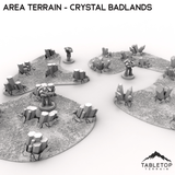 Tabletop Terrain Terrain Area Terrain - Crystal Badlands