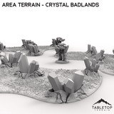 Tabletop Terrain Terrain Area Terrain - Crystal Badlands