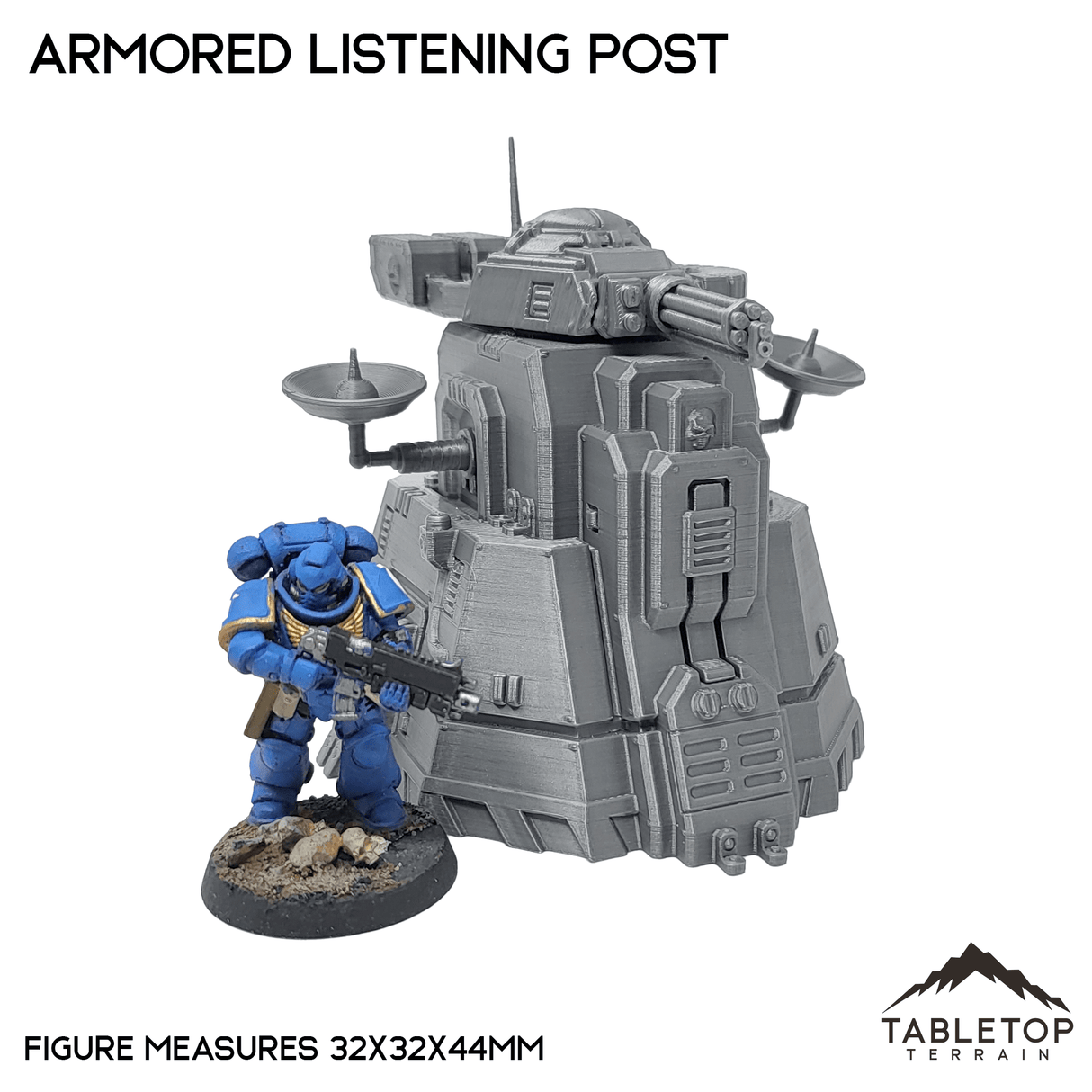 Tabletop Terrain Terrain Armored Listening Post - Chapters Headquarter