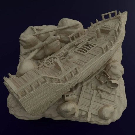 Tabletop Terrain Terrain Ashored Galley