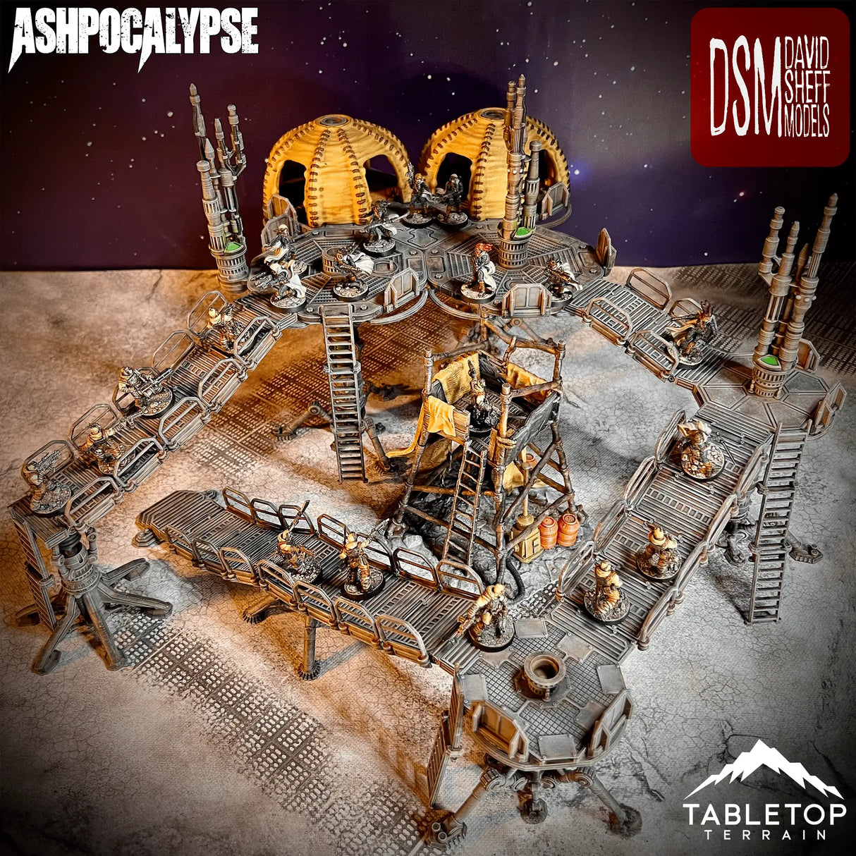 Tabletop Terrain Terrain Ashpocalypse Modular Wasteland Terrain Set