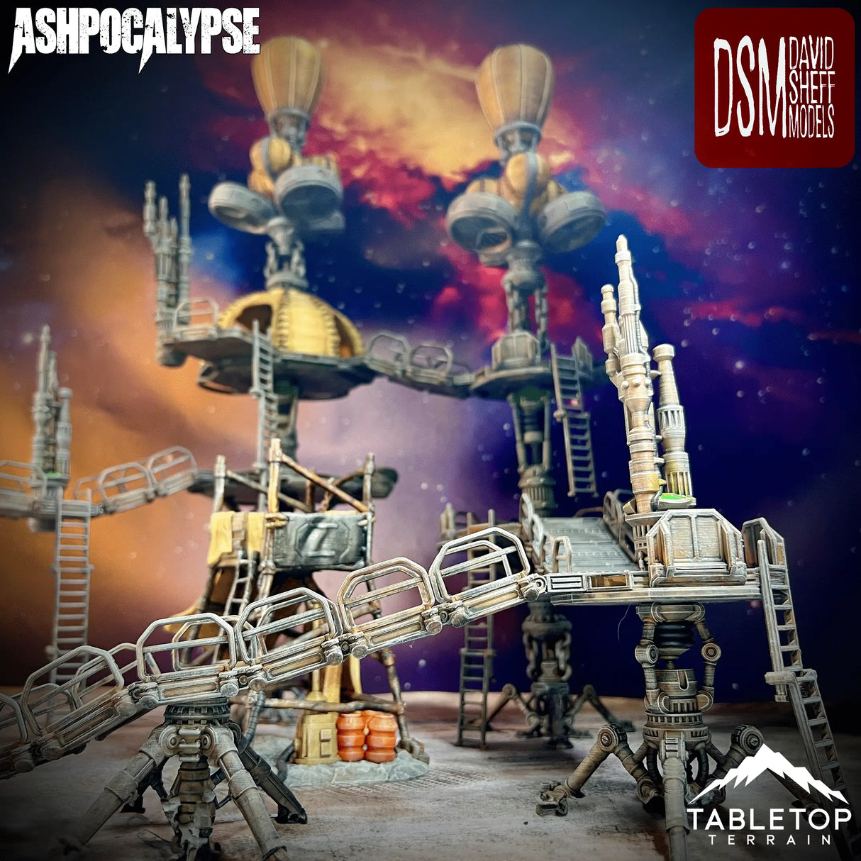 Tabletop Terrain Terrain Ashpocalypse Modular Wasteland Terrain Set