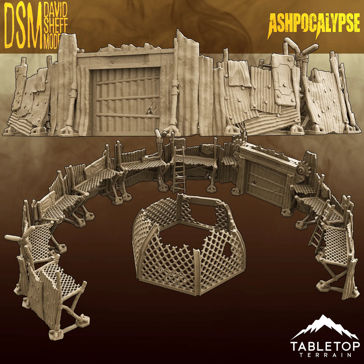 Tabletop Terrain Terrain Ashpocalypse Scaff Compound