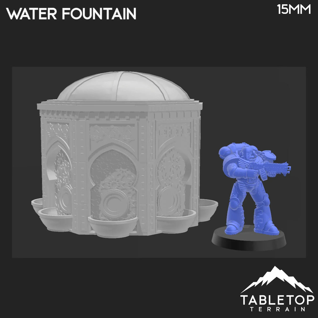 Tabletop Terrain Terrain Atreus Settlement Water Fountain - Star Wars Legion Shatterpoint Terrain
