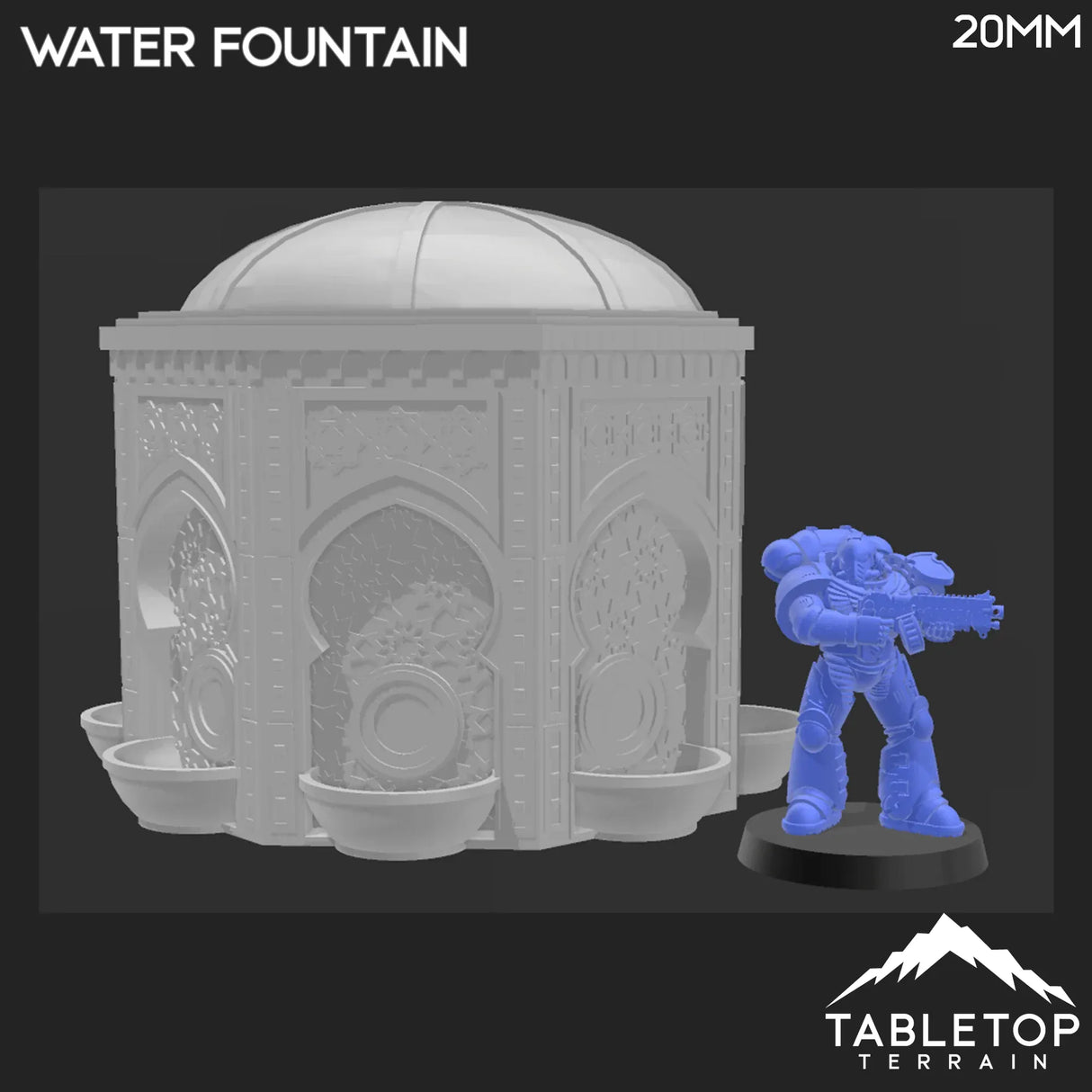 Tabletop Terrain Terrain Atreus Settlement Water Fountain - Star Wars Legion Shatterpoint Terrain