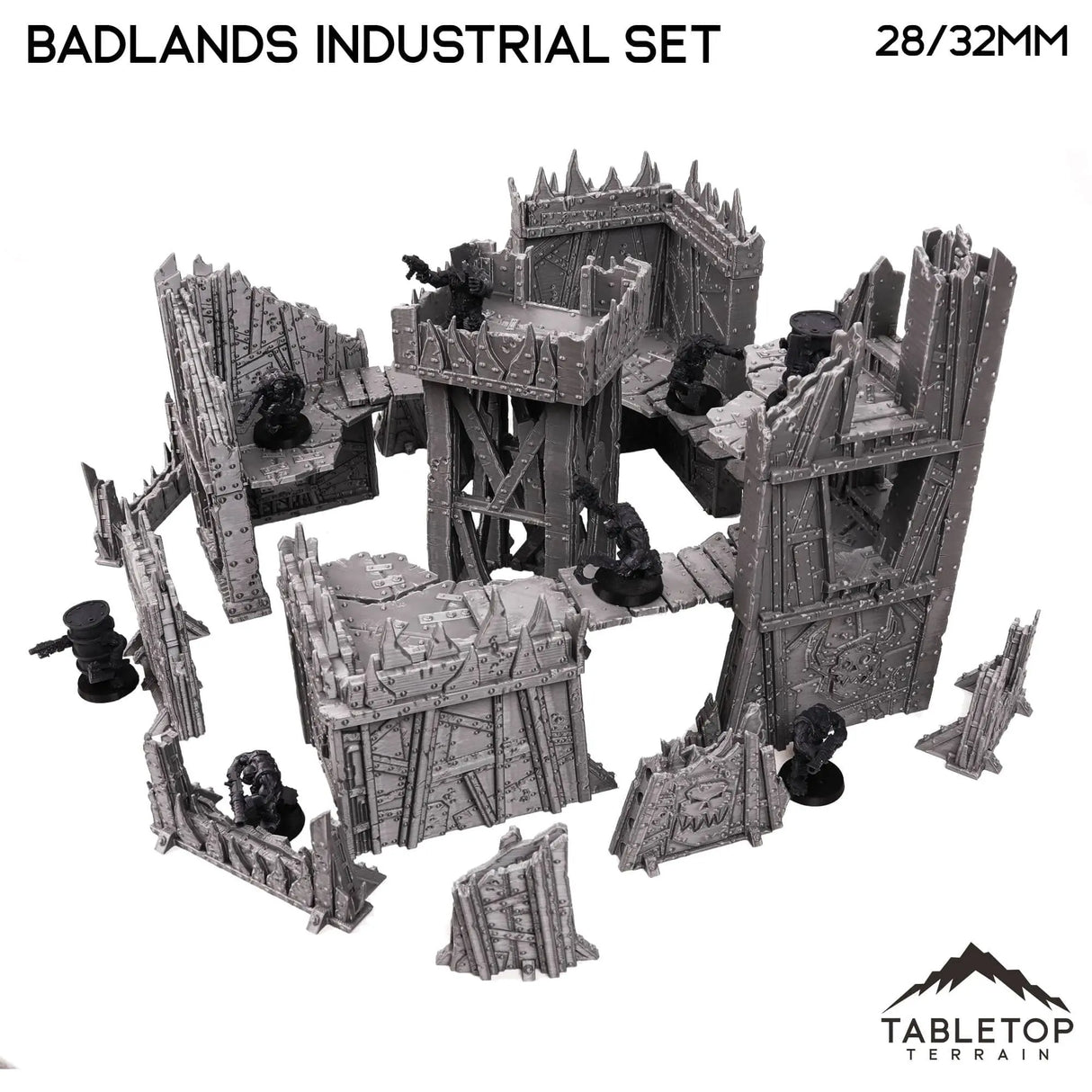 Tabletop Terrain Terrain Badlands Ork Industrial Terrain Set