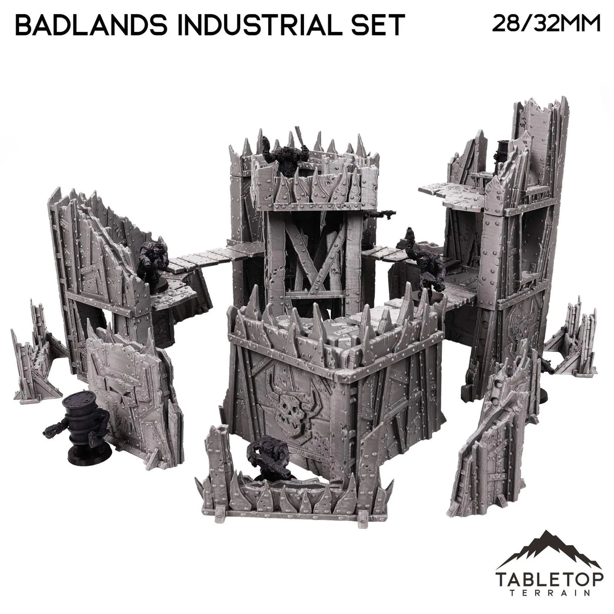 Tabletop Terrain Terrain Badlands Ork Industrial Terrain Set