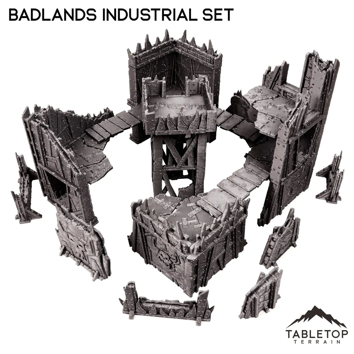 Tabletop Terrain Terrain Badlands Ork Industrial Terrain Set