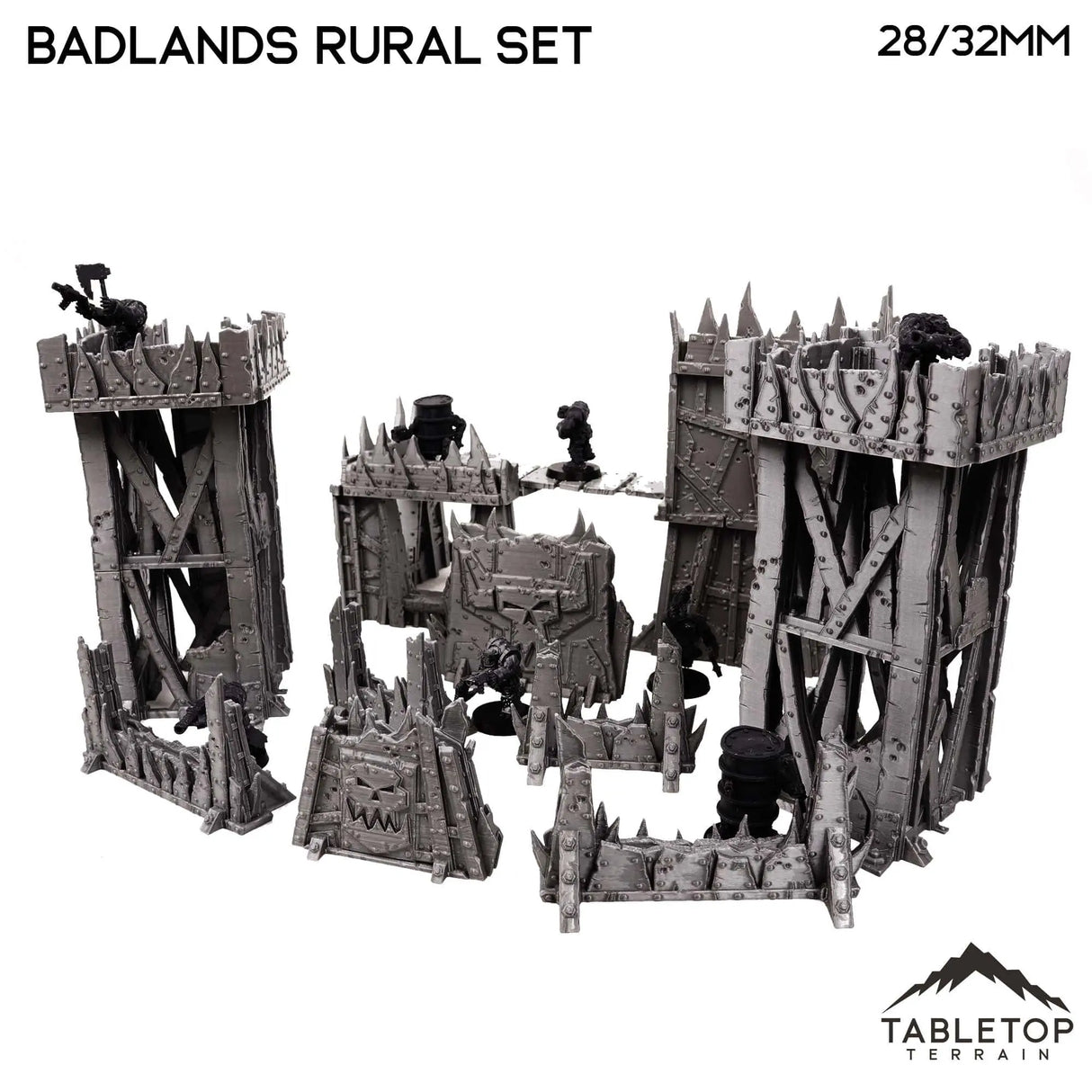 Tabletop Terrain Terrain Badlands Ork Rural Terrain Set