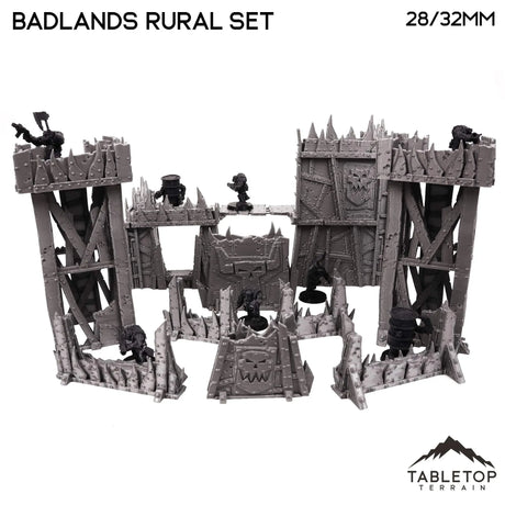 Tabletop Terrain Terrain Badlands Ork Rural Terrain Set