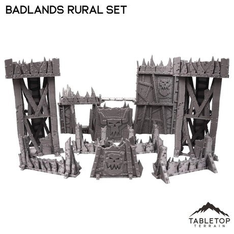 Tabletop Terrain Terrain Badlands Ork Rural Terrain Set