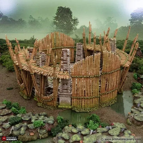 Tabletop Terrain Terrain Bamboo Arena - The Gloaming Swamp