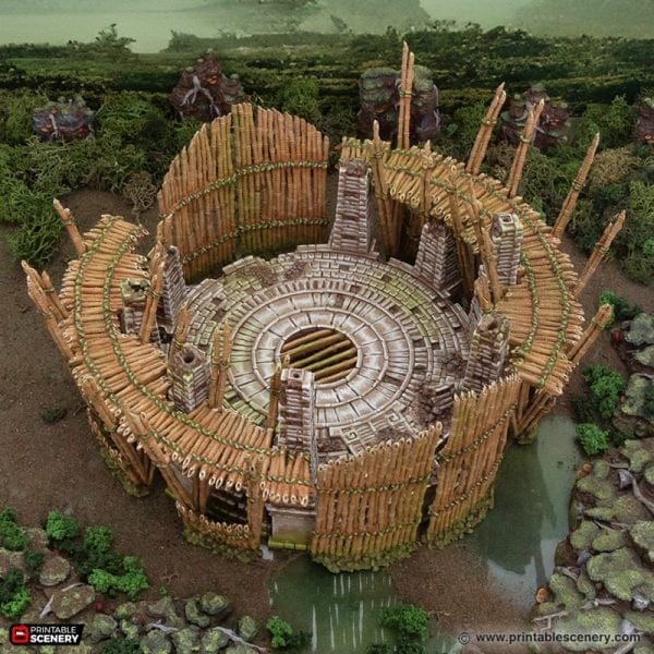 Tabletop Terrain Terrain Bamboo Arena - The Gloaming Swamp