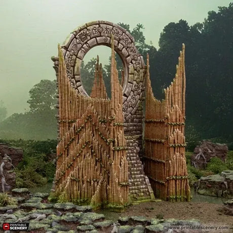 Tabletop Terrain Terrain Bamboo Portal - The Gloaming Swamp
