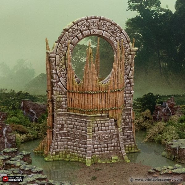 Tabletop Terrain Terrain Bamboo Portal - The Gloaming Swamp