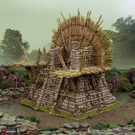Tabletop Terrain Terrain Bamboo Throne - The Gloaming Swamp