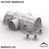 Tabletop Terrain Terrain Barrack 3 / 32mm Military Barracks
