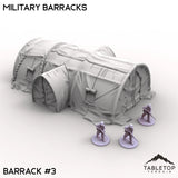 Tabletop Terrain Terrain Barrack 3 / 32mm Military Barracks