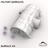 Tabletop Terrain Terrain Barrack 4 / 32mm Military Barracks
