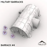 Tabletop Terrain Terrain Barrack 4 / 32mm Military Barracks