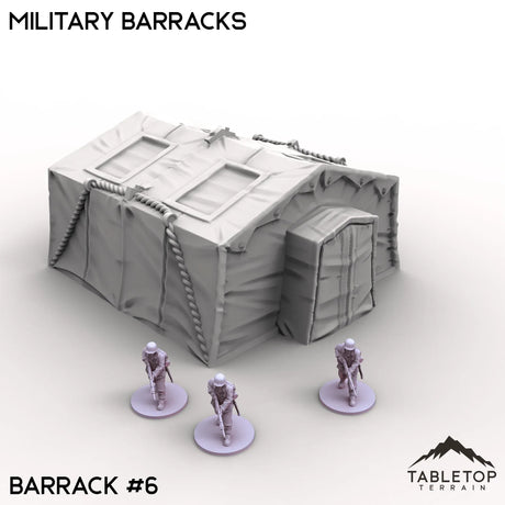 Tabletop Terrain Terrain Barrack 6 / 32mm Military Barracks