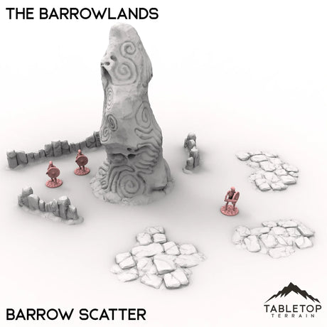 Tabletop Terrain Terrain Barrows Scatter / 32mm The Barrowlands