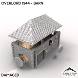 Tabletop Terrain Terrain Battle Damaged / 32mm Overlord 1944 - Barn