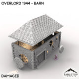 Tabletop Terrain Terrain Battle Damaged / 32mm Overlord 1944 - Barn