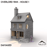 Tabletop Terrain Terrain Battle Damaged / 32mm Overlord 1944 - House 1