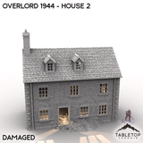 Tabletop Terrain Terrain Battle Damaged / 32mm Overlord 1944 - House 2