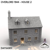 Tabletop Terrain Terrain Battle Damaged / 32mm Overlord 1944 - House 2