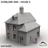 Tabletop Terrain Terrain Battle Damaged / 32mm Overlord 1944 - House 3