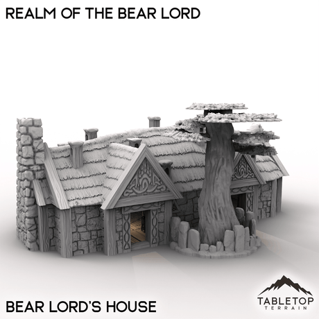 Tabletop Terrain Terrain Bear Lord's House / 32mm Realm of the Bear Lord