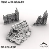 Tabletop Terrain Terrain Big Columns / 32mm Competitive Fantasy Ruins and Jungles