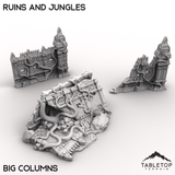 Tabletop Terrain Terrain Big Columns / 32mm Ruins and Jungles