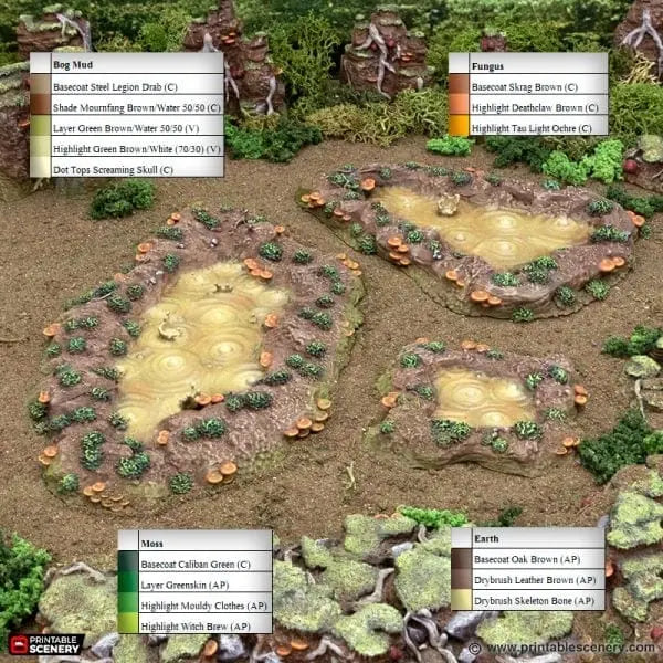 Tabletop Terrain Terrain Bogs of Ever Stench - The Gloaming Swamp