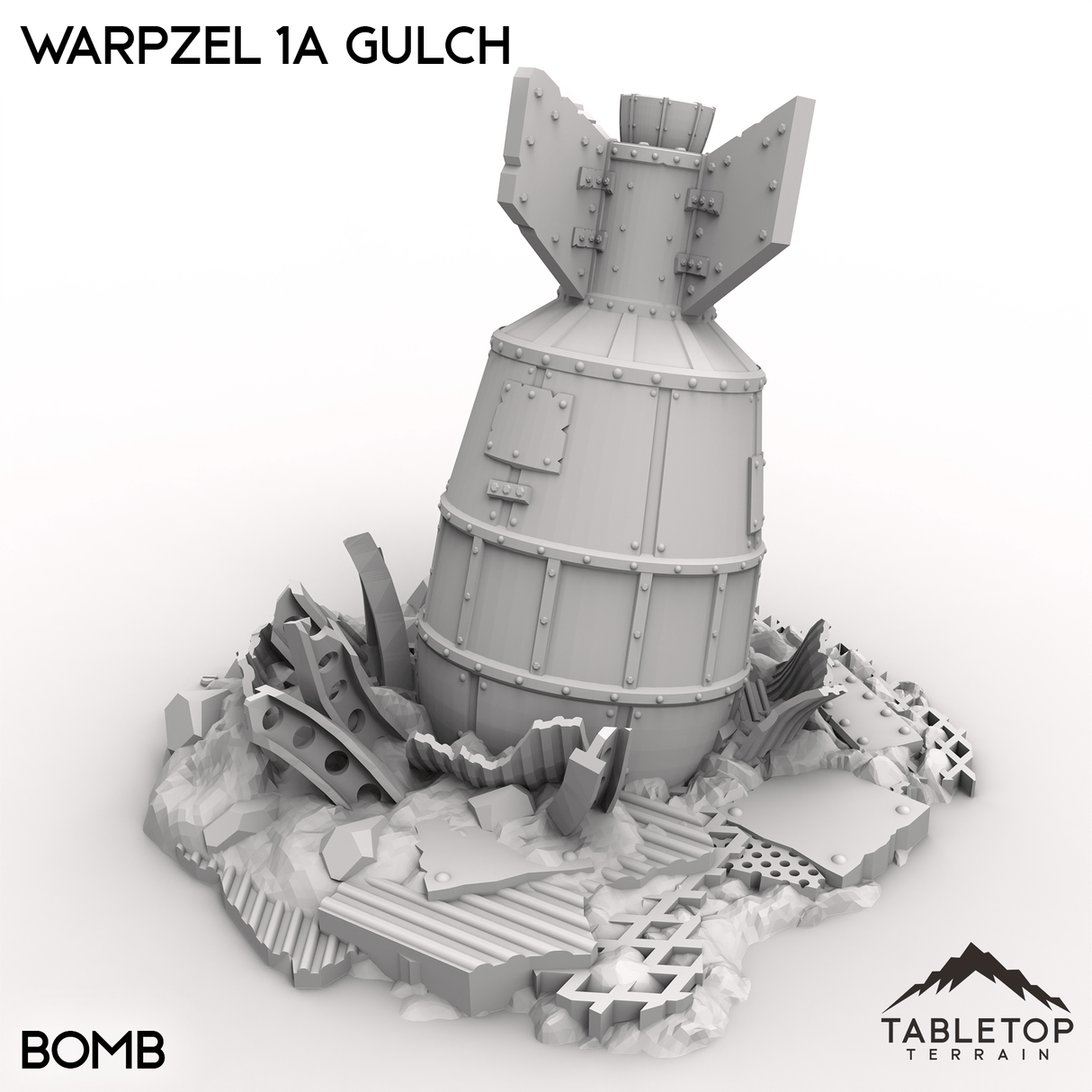 Tabletop Terrain Terrain Bomb / 32mm Warpzel 1A Gulch