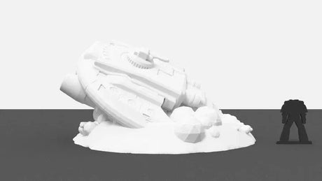Tabletop Terrain Terrain Bounty Hunter's Ship / Crashed Ship - Star Wars Legion Terrain