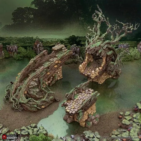 Tabletop Terrain Terrain Brackencourt Bridge - The Gloaming Swamp