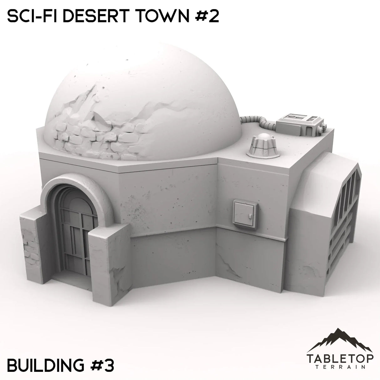 Tabletop Terrain Terrain Building 3 / 32mm Sci-Fi Desert Town #2