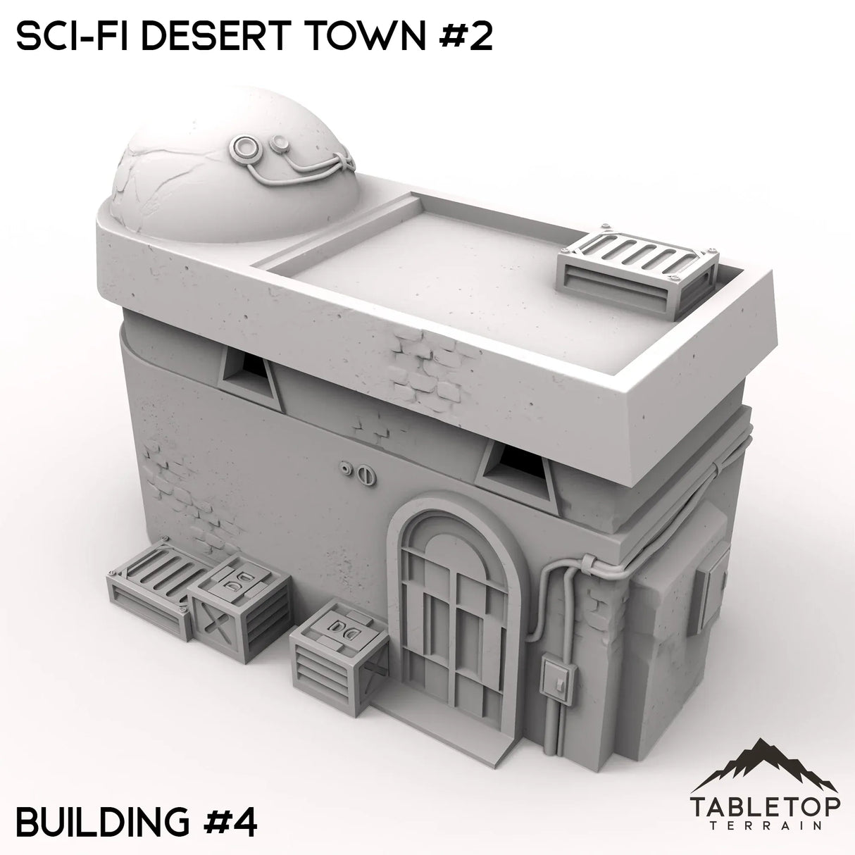 Tabletop Terrain Terrain Building 4 / 32mm Sci-Fi Desert Town #2