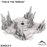 Tabletop Terrain Terrain Bundle 6 Jagged Rocks - "This Is The Terrain"