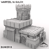 Tabletop Terrain Terrain Bunker B / 32mm Warpzel 1A Gulch