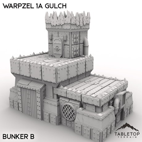 Tabletop Terrain Terrain Bunker B / 32mm Warpzel 1A Gulch