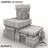 Tabletop Terrain Terrain Bunker B / 32mm Warpzel 1A Gulch
