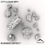 Tabletop Terrain Terrain Business District HEXTECH City/Lunar BFM - City Map Pack